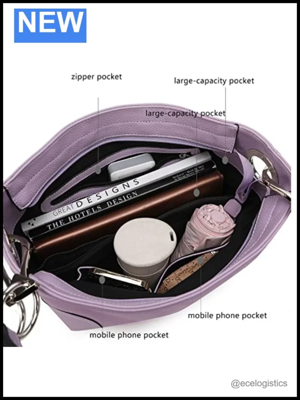 Vegan Leather Hobo Handbag Wristlet Top Handle Shoulder Bag